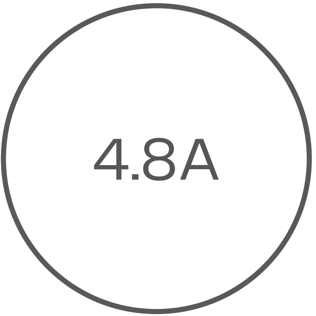 
Output current of 4.8A