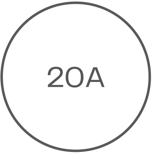 
Output current of 20A